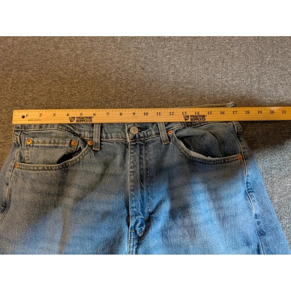 VTG Levis 505 Jeans Mens 36x32 Straight‎ Regular Light Wash Red Tag 90s